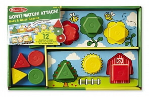 Развивающая игра - Подбери и скрепи из серии Классические игрушки (Melissa&Doug, 2433_md)
