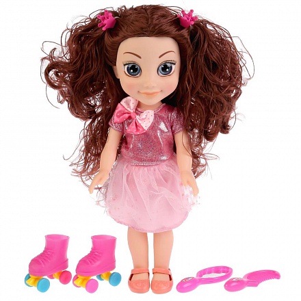Интерактивная кукла – Натали 36 см, 100 фраз, катается на роликах, с аксессуарами 
