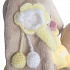 Мягкая игрушка – Зайка Ми в желтом меховом пальто, малыш, 15 см  - миниатюра №2
