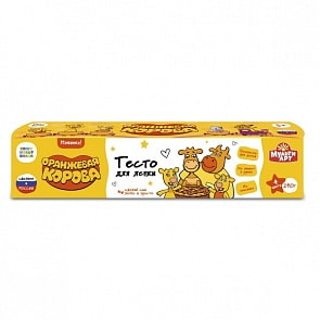 Тесто для лепки - Оранжевая корова, 4 цвета по 60 г (MultiArt, 100PD4-ORCOW)