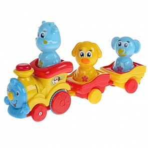 Обучающий паровозик, 3 песни на стихи М. Дружининой, 3 потешки и 17 песенок (Умка, 1503B019-R)