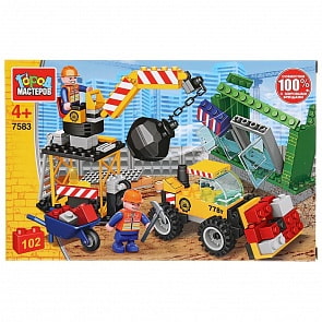 Конструктор Город мастеров – Снос дома, с фигурками, 102 детали (Город мастеров, 7583-AA)