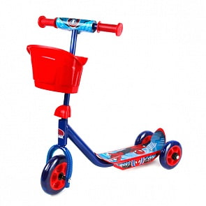 Самокат Спайдермен с корзиной (С-Трейд, ST-PL-SPIDER MANsim)