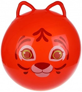 Мяч прыгун - Тигренок, 55 см с ушками (Moby Kids, 636048)