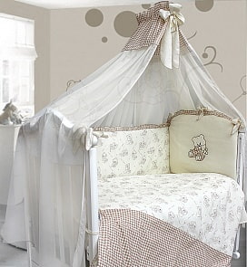 Комплект в кроватку – Очарование, 7 предметов (Bombus, BOM_5173)