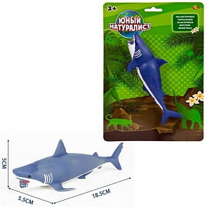 Юный натуралист. Животные - Акула, термопластичная резина (ABtoys,  PT-01163)