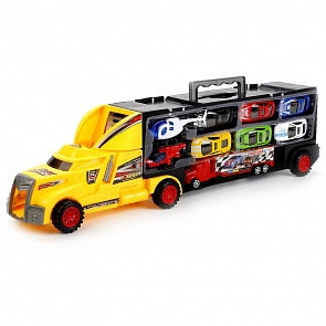 Автовоз с машинками и аксессуарами, разные цвета (B1616137) (ассортимент)