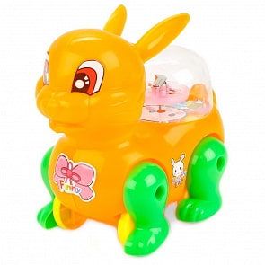 Игрушка заводная Заяц, со светом, разные цвета (A630-H28007) (ассортимент)