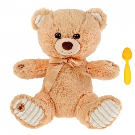 Игрушка мягкая интерактивная Мишка 10 игр 26 см 