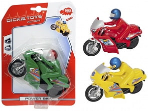 Мотоцикл фрикционный Power Bike, 14см (Dickie, 3342004)