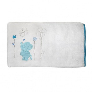 Плед велсофт Kidboo Elephants, 100% полиэстер, 80 х 120 см, blue (Kidboo, 00-0011988 blue)