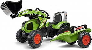 Педальный экскаватор-погрузчик Claas с прицепом (Falk, FAL 1011AM)