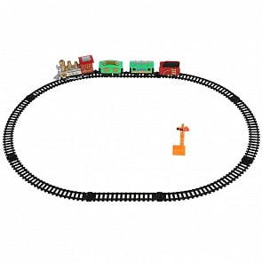 Железная дорога Синий Трактор длина 145 см на батарейках 13 аксессуаров (Играем вместе, A147-H06316-R2)