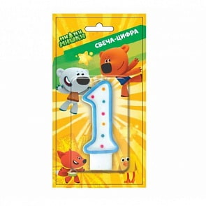 Свеча-цифра 1 - МиМи Мишки (Веселый праздник, SVC-1-MMMsim)