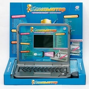 Детский обучающий русско-английский компьютер с ручкой(JOY TOY, PC7026)