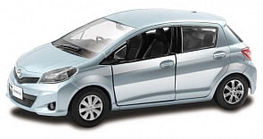 Металлическая машина - Toyota Yaris, 1:32, голубой (RMZ City, 554013-BLU)