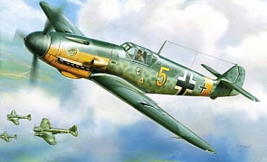 Сборная модель - Истребитель Мессершмитт Bf-109 (ZVEZDA, 4802з)
