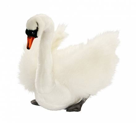 Мягкая игрушка – Лебедь белый, 27 см 