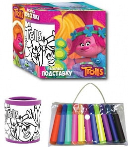 Набор для творчества. Раскрась подставку. Тролли (Centrum, 87853) 