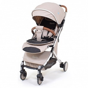 Прогулочная коляска Nuovita Giro, цвет бежевый, шасси серебристый (Nuovita, D289_709)