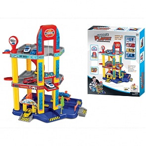 Игровой набор – Трёхуровневый гараж с машинками (Yako, Y3941869)
