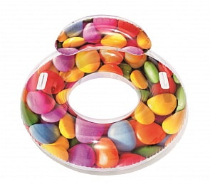 Надувной круг с ручками – Леденцы, 118 см (Bestway, бв43186)