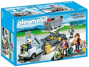 Игровой набор Авиапогрузчик с грузом и пассажирами из серии Самолёт (Playmobil, 5262pm)
