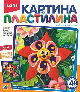 Картина из пластилина Цветочек (LORI, Пк-008LR)