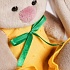 Мягкая игрушка – Зайка Ми в желтом сарафане с морковой, малыш, 15 см  - миниатюра №2