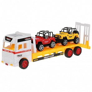 Трейлер инерционный с машинками, разные цвета (B1879224) (ассортимент)