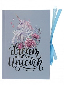 Планер - Единорог сказочный, формат А5, голубой (Михи Михи, MM03611)