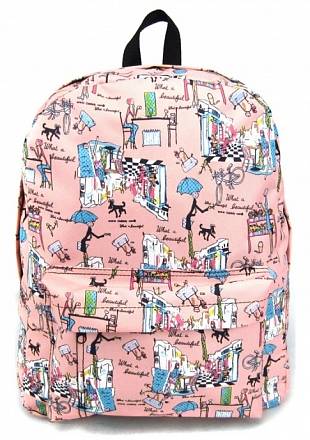 Рюкзак с 1 карманом – Модница, розовый 