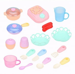 Игровой набор - Посуда, 20 предметов, пакет (Наша игрушка, 6982)