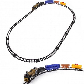 Железная дорога со световыми, звуковыми эффектами и дымом – Classic train (Yako, Y1699035)