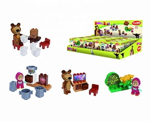 Конструктор Маша и Медведь - стартовый набор, 4 вида (BIG, 800057090)