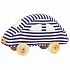Мягкая игрушка - Автомобиль с пищалкой на колесиках  - миниатюра №1