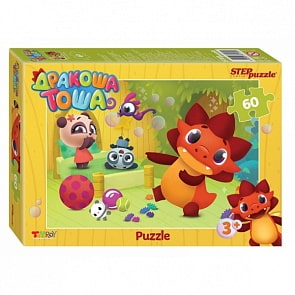 Пазлы Дракоша Тоша, 60 деталей (Step Puzzle, 81179)