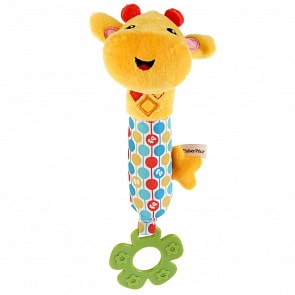 Пищалка с прорезывателем Fisher Price Жираф (Умка, GH73100)