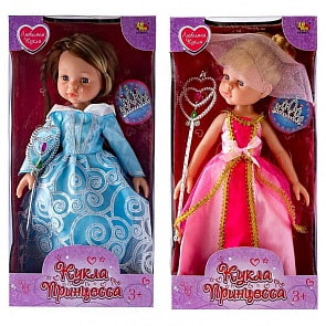 Кукла - Принцесса с аксессуарами, 2 вида (ABtoys, PT-00373) 