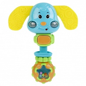 Музыкальная погремушка - Собачка, свет и звук (Умка, ZY733707-R)