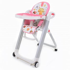Стульчик для кормления – Nuovita Futuro Senso Bianco. Cosmo rosa/Розовый космос (Nuovita, P2_381)