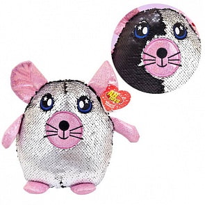 Игрушка мягкая - Мышка с пайетками, 20 см (Abtoys, MP005)