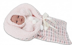 Интерактивная кукла- младенец Луиза, озвученная, 34 см. (Antonio Juan Munecas, 7024P)