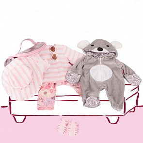 Набор одежды и аксессуаров с комбинезоном - Коала, 48 см (Gotz, 3403040)