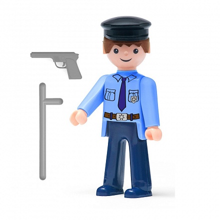Фигурка полицейского 8 см с аксессуарами 