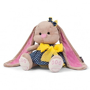 Мягкая игрушка - Зайка Лин в синем платье из коллекции Стиляги, 25 см. (Maxitoys, JL-024-25)