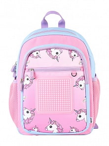 Детский рюкзак U18-15 с единорогами, цвет розовый (Upixel, 80998)
