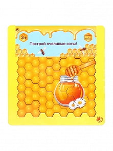 Головоломка. Пчелиные соты, цветные (Мастер игрушек, IG0183)