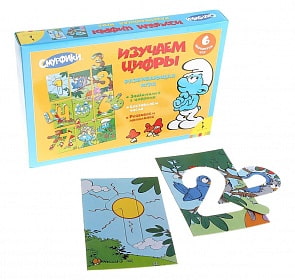 Игра развивающая - Смурфики. Изучаем цифры (Росмэн, 19729ros)