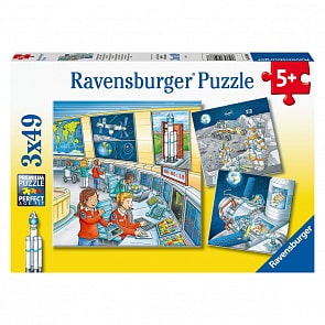 Пазл Космическая миссия с Томом и Мией 3 x 49 элементов (Ravensburger, R05088)